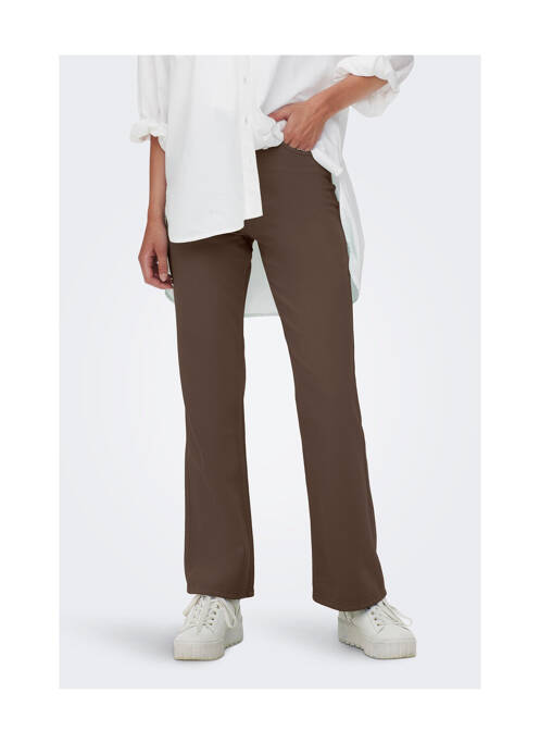 Blugi cu croială dreaptă maro ONLY femeie