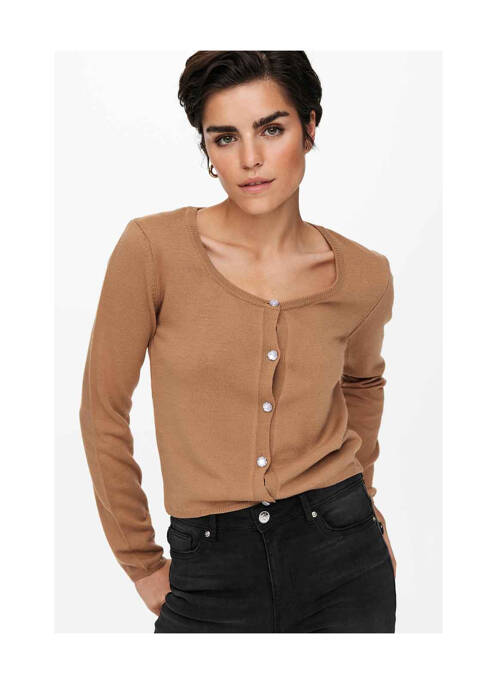 Vestă cu mâneci lungi maro JACQUELINE DE YONG femeie