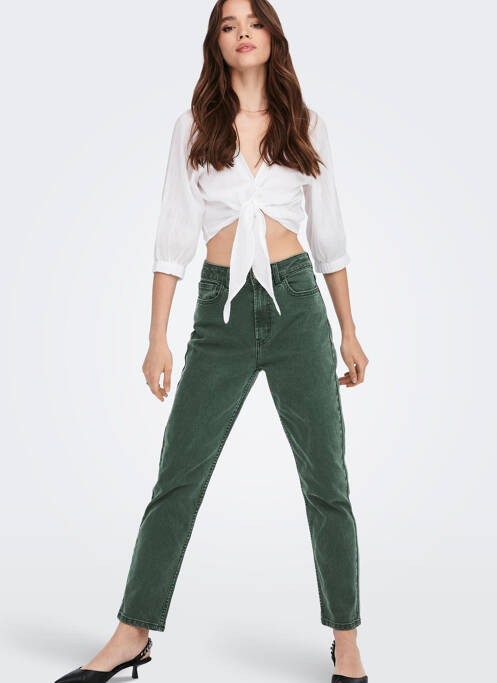 Blugi cu croială dreaptă verde ONLY femeie