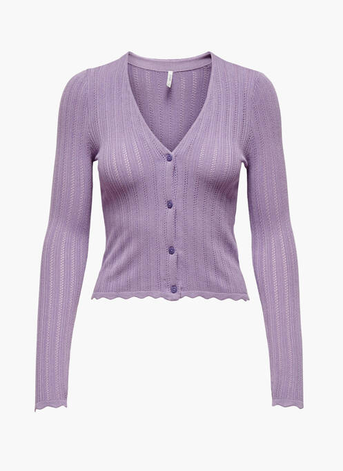 Vestă cu mâneci lungi violet ONLY femeie