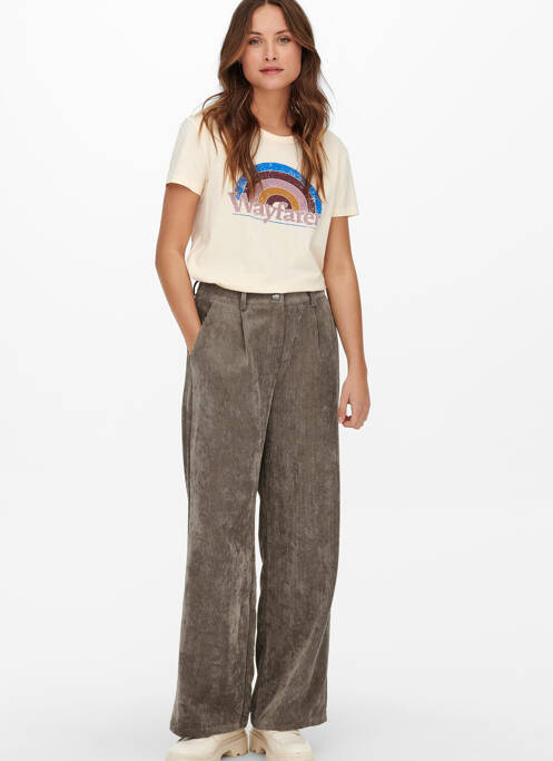 Pantalon evazat maro JACQUELINE DE YONG femeie