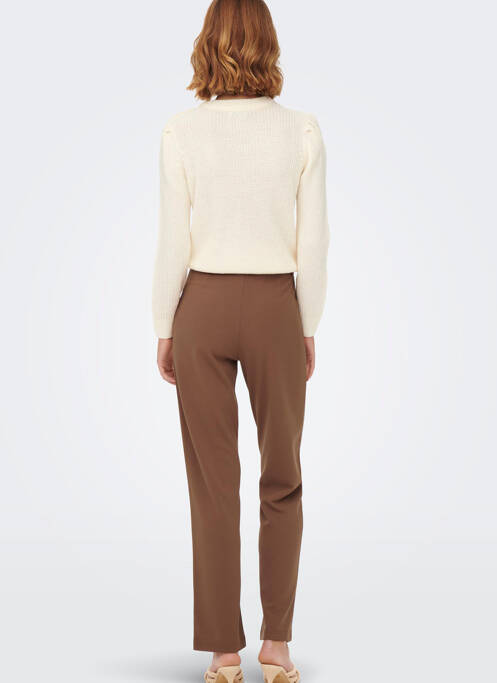 Pantalon chino maro JACQUELINE DE YONG femeie