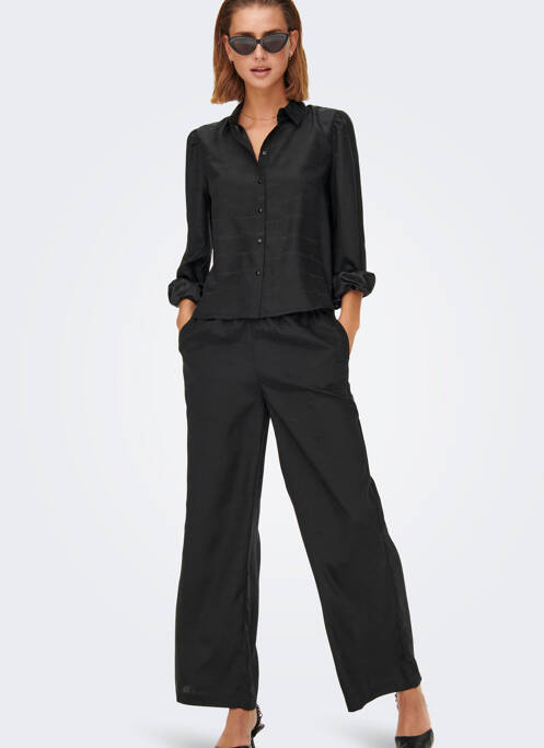 Pantalon evazat negru JACQUELINE DE YONG femeie
