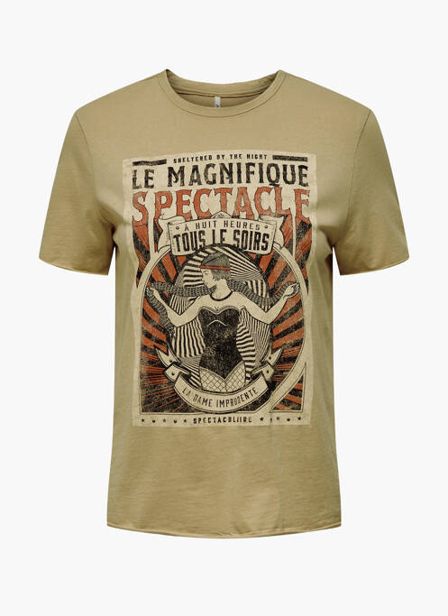 Tricou bej ONLY femme