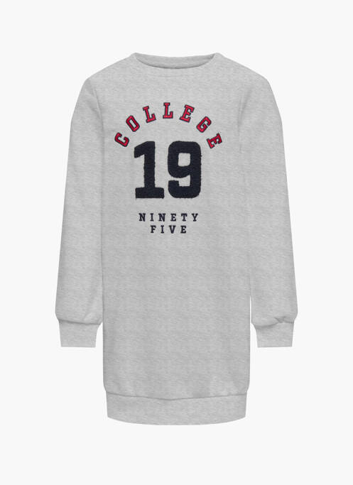 Rochie scurtă gri ONLY fată