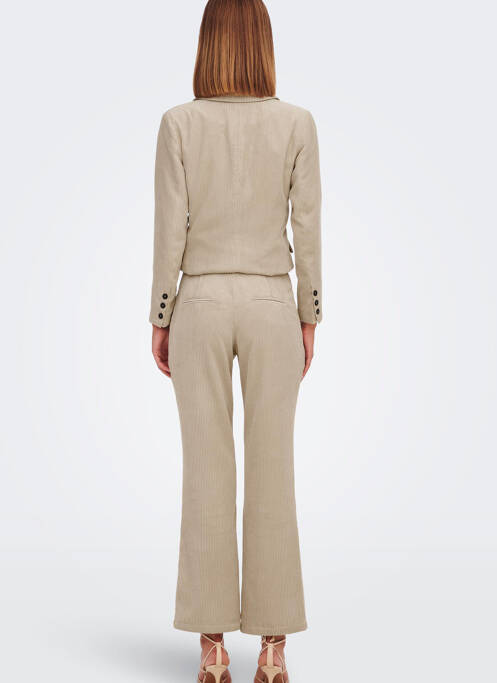 Pantalon evazat bej JACQUELINE DE YONG femeie