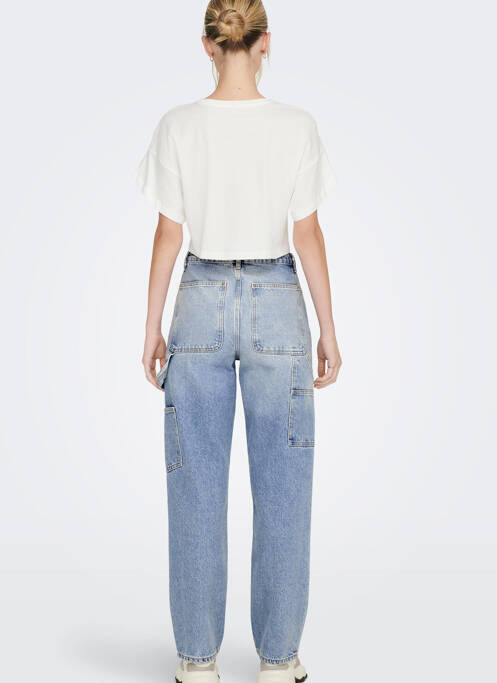 Blugi cu croială dreaptă albastru ONLY femeie