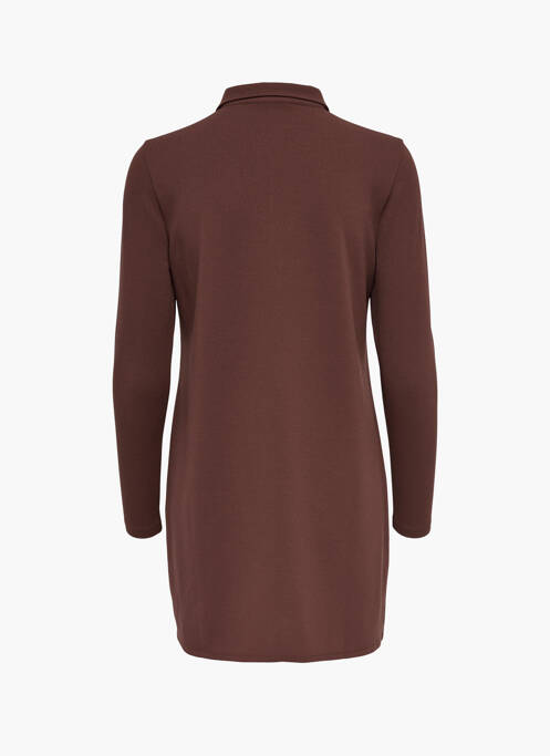 Rochie scurtă maro JACQUELINE DE YONG femeie