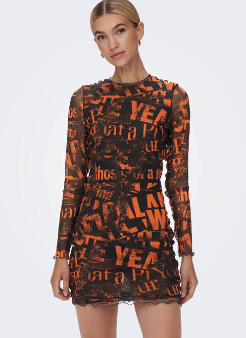 Rochie scurtă negru NEON & NYLON femeie