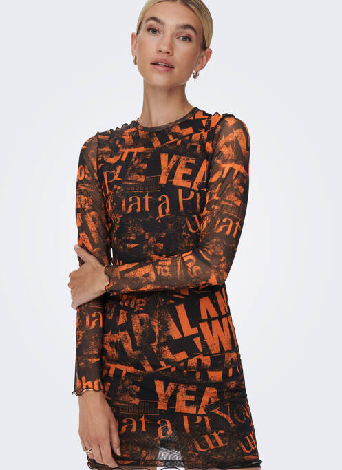 Rochie scurtă negru NEON & NYLON femeie