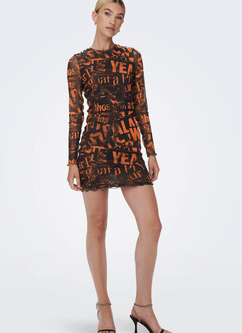 Rochie scurtă negru NEON & NYLON femeie