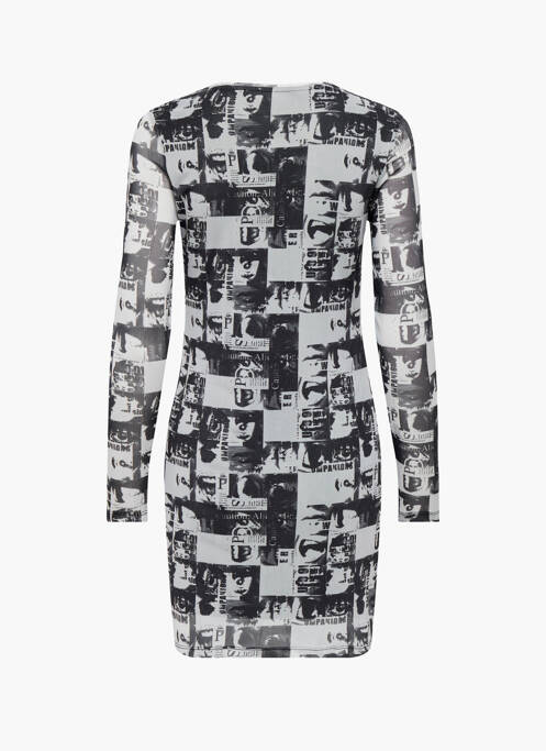 Rochie scurtă alb NEON & NYLON femeie