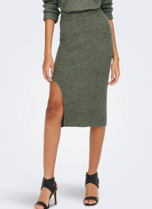 Fustă midi verde JACQUELINE DE YONG femeie