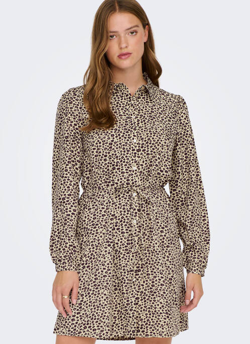 Rochie scurtă bej JACQUELINE DE YONG femeie