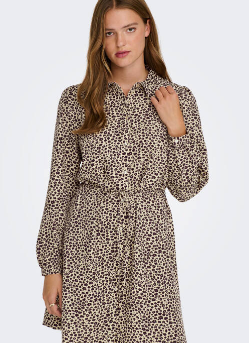 Rochie scurtă bej JACQUELINE DE YONG femeie