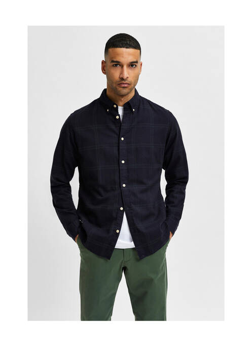 Cămașă cu mâneci lungi verde SELECTED bărbat