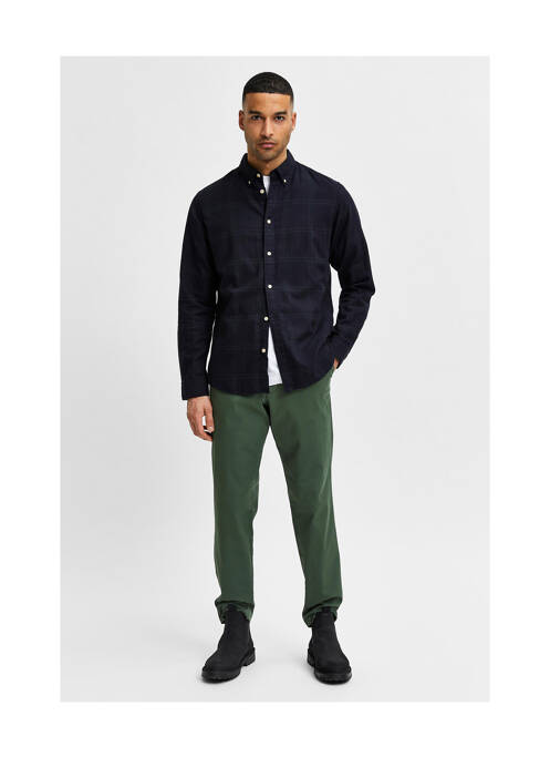 Cămașă cu mâneci lungi verde SELECTED bărbat