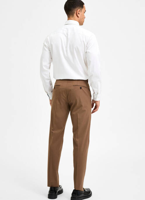 Pantalon chino maro SELECTED bărbat