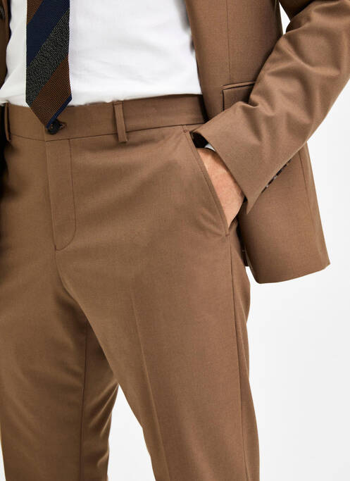 Pantalon chino maro SELECTED bărbat