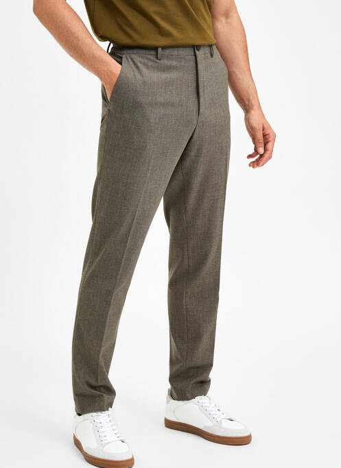 Pantalon chino bej SELECTED bărbat