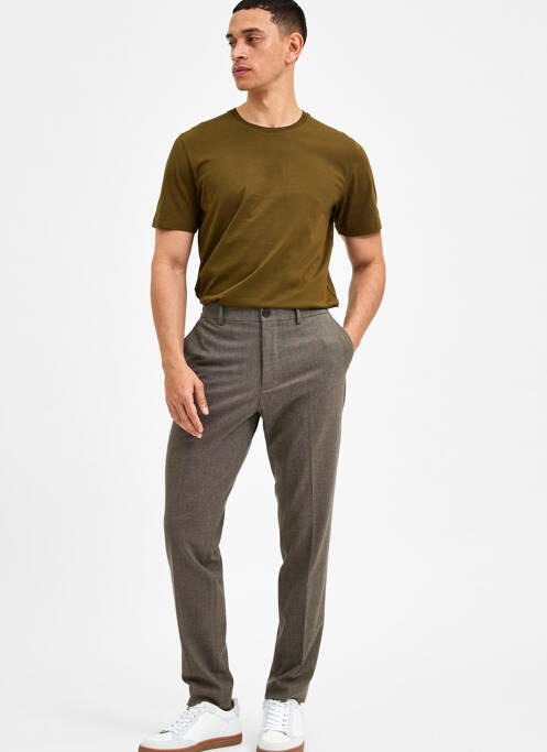 Pantalon chino bej SELECTED bărbat