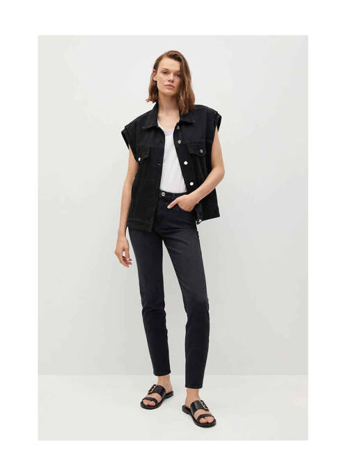 Blugi croială Mom negru MANGO femeie