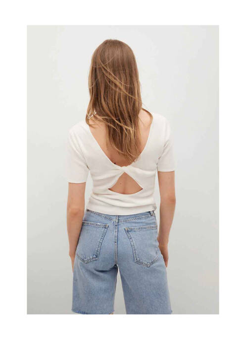 Tricou bej MANGO femeie