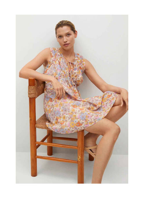 Rochie scurtă roz MANGO femeie