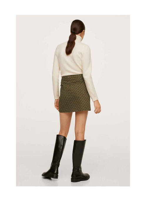 Fustă scurtă maro MANGO femeie