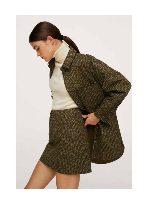 Fustă scurtă maro MANGO femeie