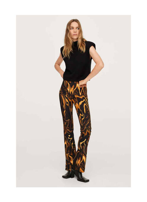 Pantalon evazat negru MANGO femeie