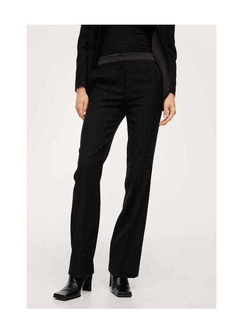 Pantalon drept negru MANGO femeie