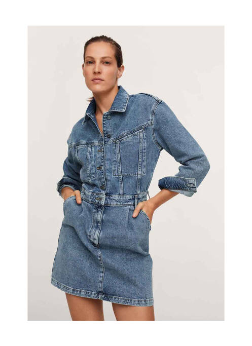 Rochie scurtă albastru MANGO femeie