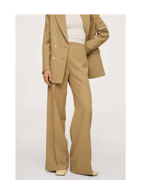 Pantalon evazat maro MANGO femeie