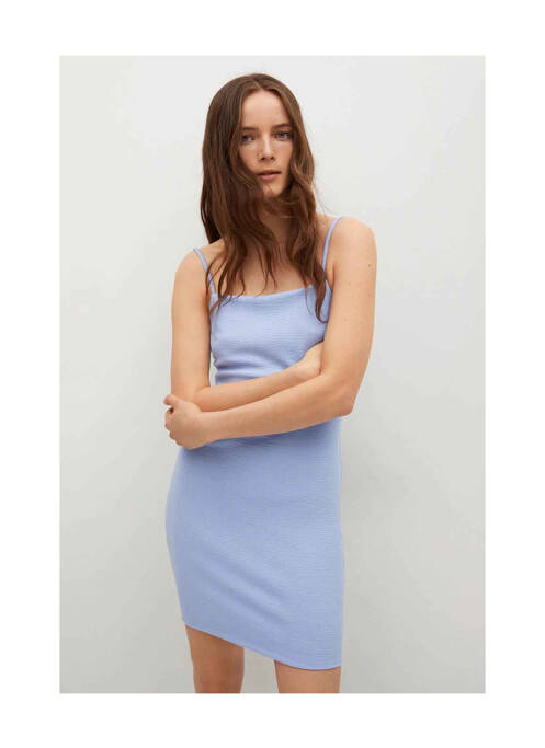 Rochie scurtă albastru MANGO femeie