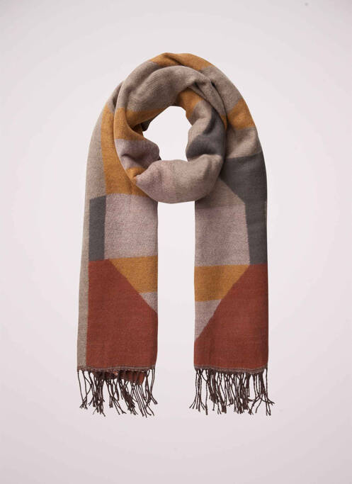 Eșarfă maro PIECES femeie