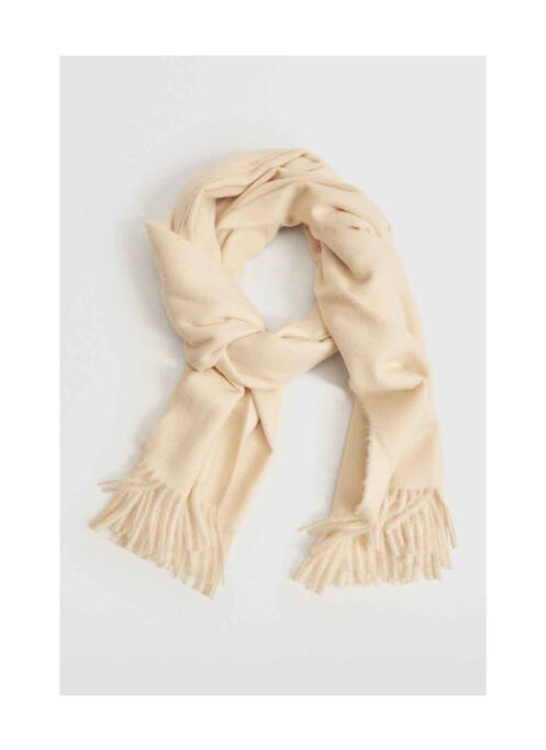Eșarfă bej MANGO femeie