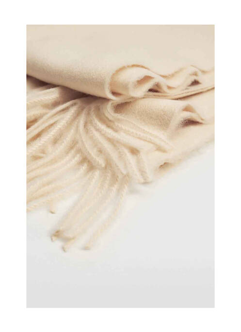 Eșarfă bej MANGO femeie