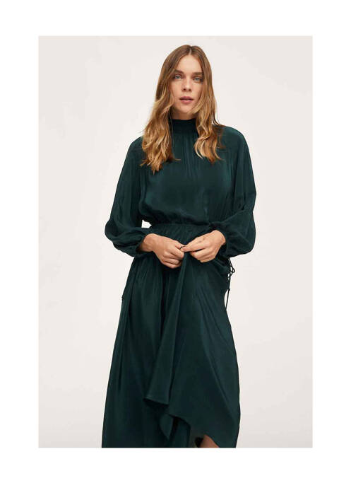 Rochie lungă verde MANGO femeie