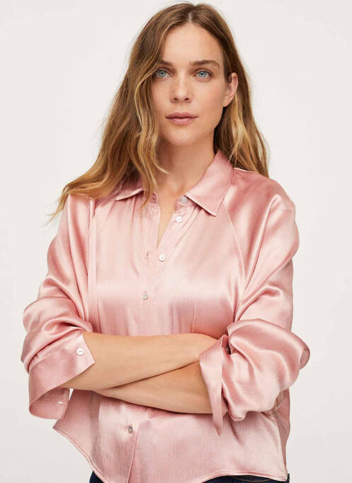 Cămașă roz MANGO femeie