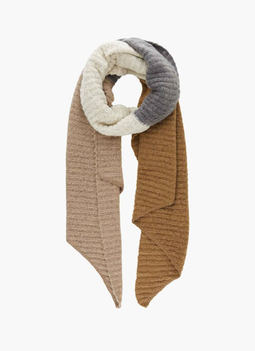 Eșarfă maro PIECES femeie