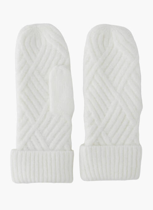 Mănuși alb PIECES femeie