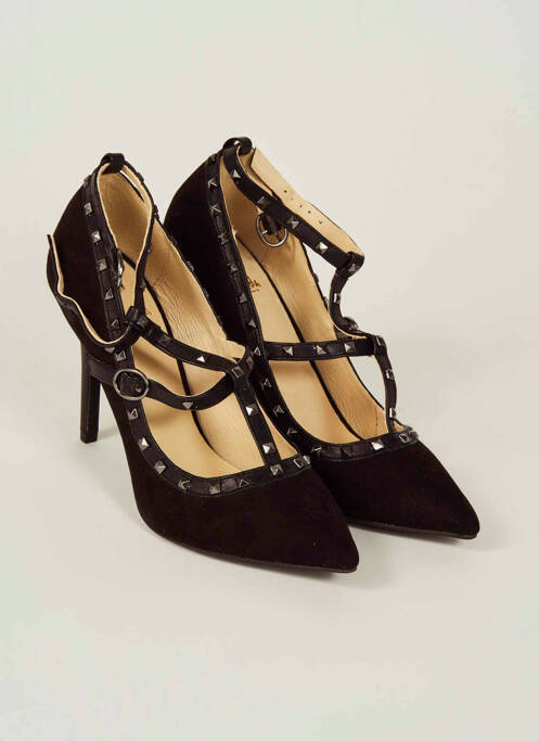 Pantofi cu toc negru LA STRADA femeie