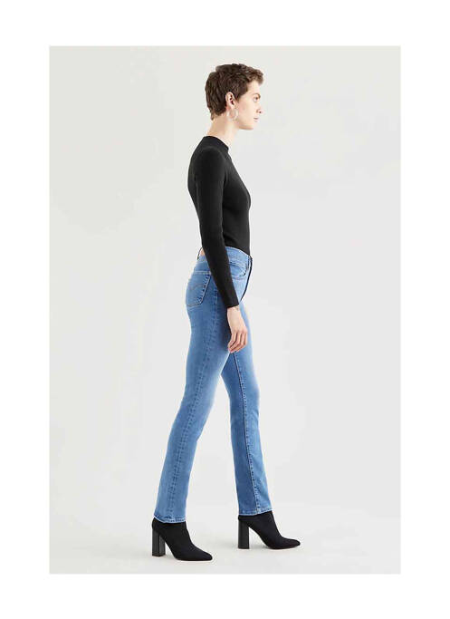 Blugi cu croială dreaptă albastru LEVIS femeie