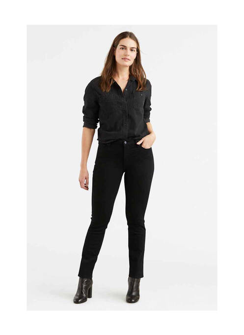 Blugi cu croială slim negru LEVIS femeie