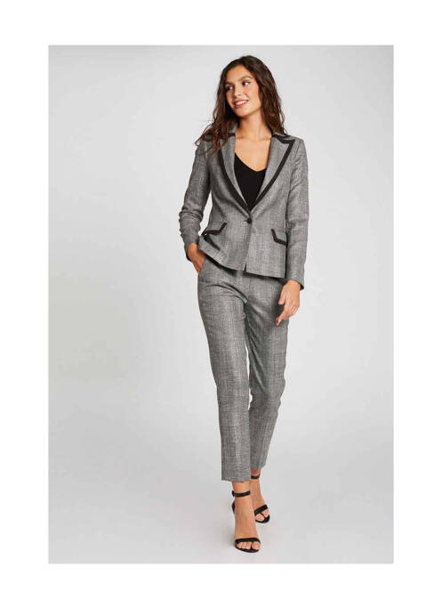 Pantalon chino argintiu MORGAN femeie