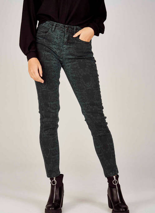 Pantalon slim verde FRANSA femeie