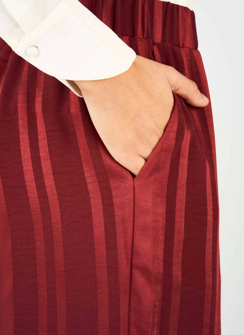 Pantalon evazat roșu FRANSA femeie