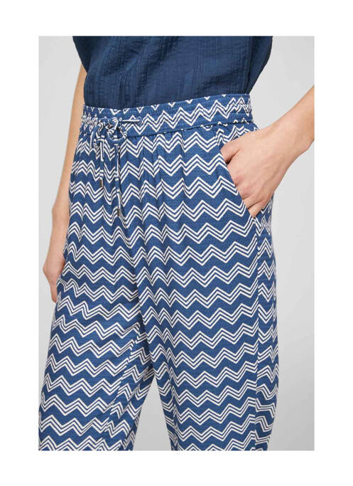 Pantalon evazat albastru S.OLIVER femme