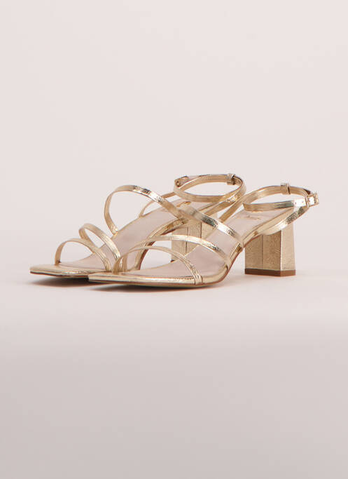 Sandale/Pantofi decupați auriu LA STRADA femeie